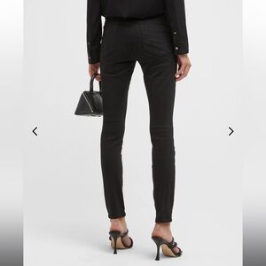 Frame Denim Black Skinny Pants Sleek Tailored Fit